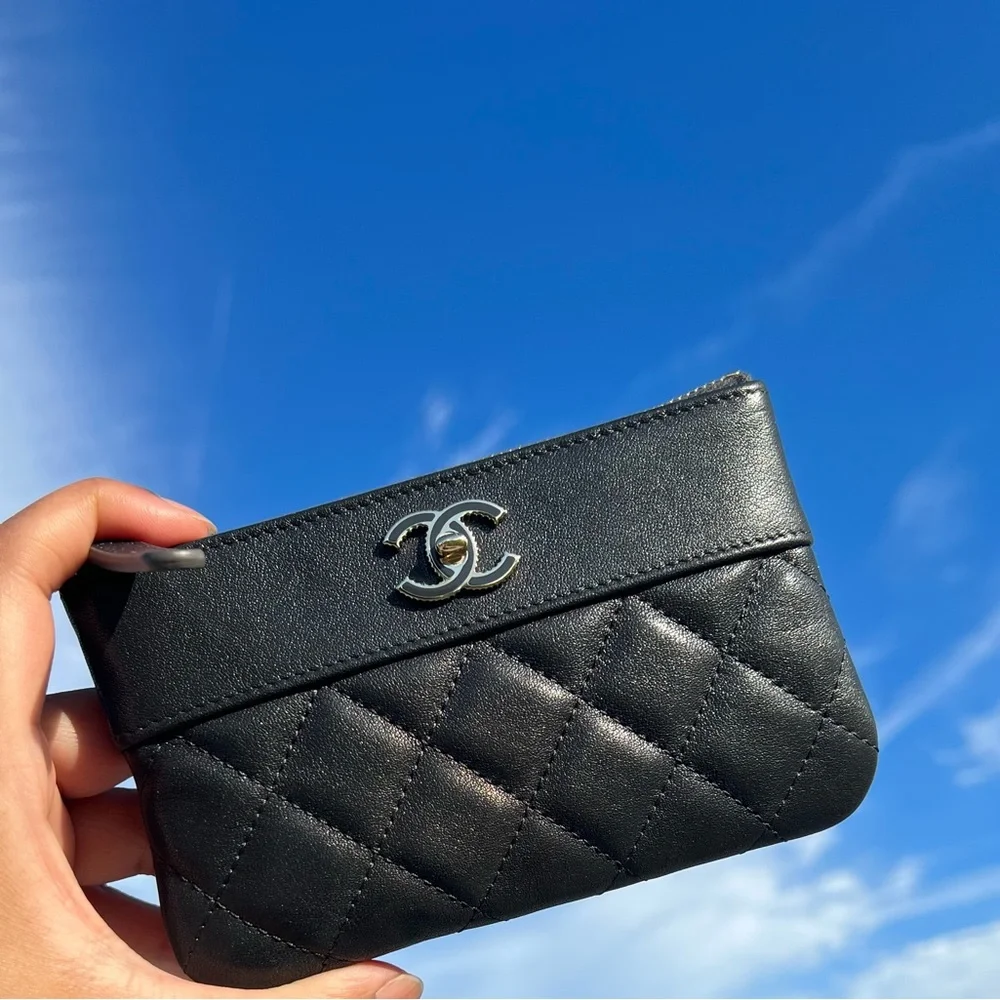 CHANEL sheepskin quilted
